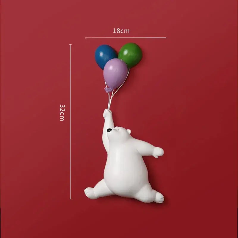 White Ceramic Bear Figurines