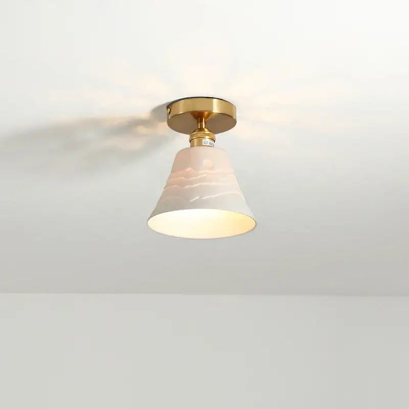 White Ceramic LED Ceiling Light