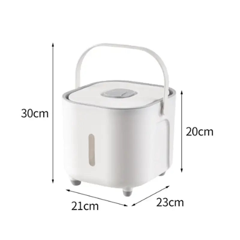 White Ceramic Grain Storage Container