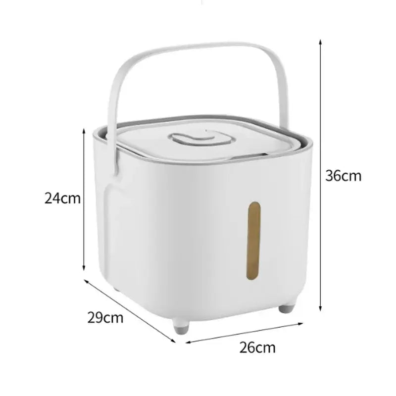 White Ceramic Grain Storage Container