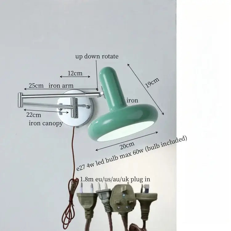 Cream Iron Wall Lamp