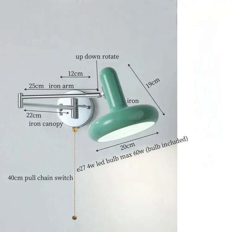 Cream Iron Wall Lamp