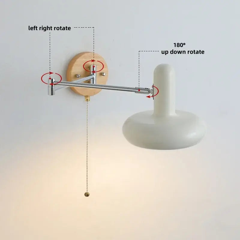 Cream Iron Wall Lamp