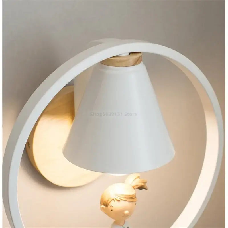 White Child Figurine Lamp