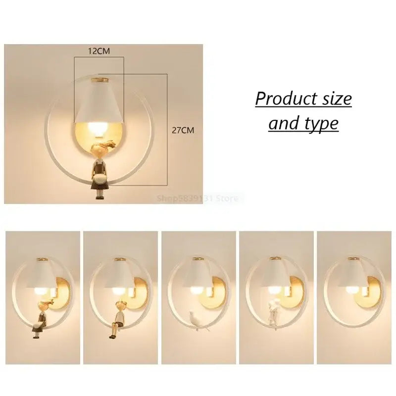 White Child Figurine Lamp