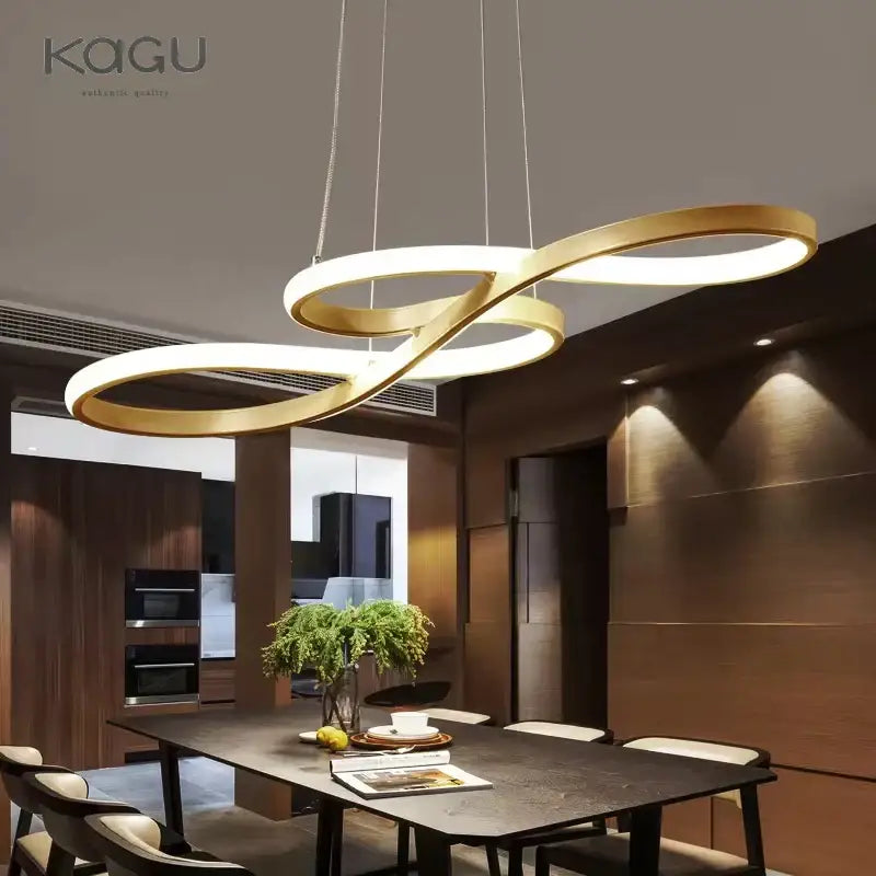 White Circle LED Chandelier