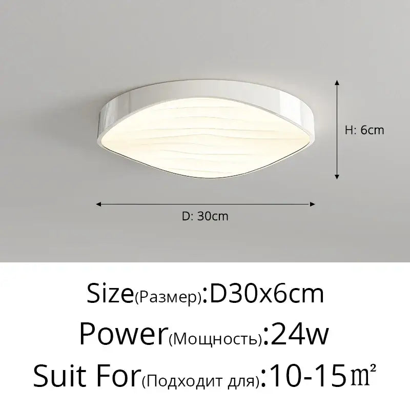 White Wave Chandelier Light