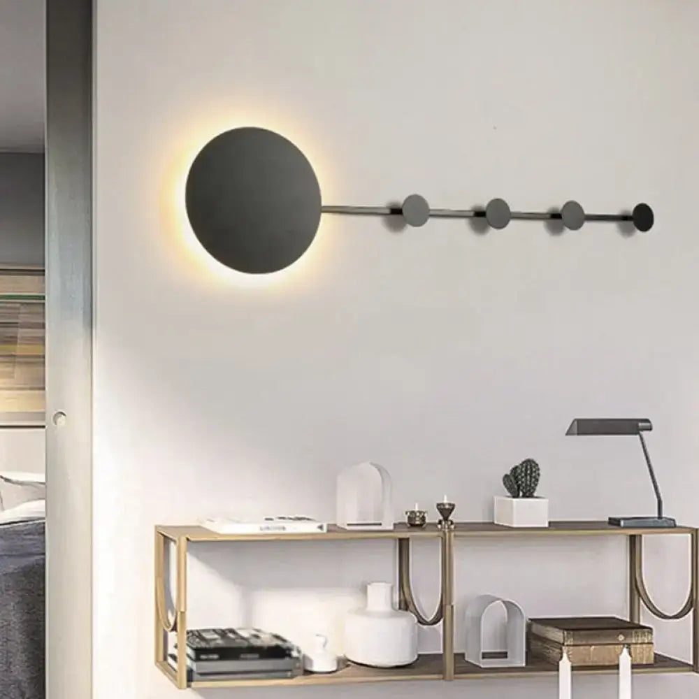 White Circular Wall Lamp