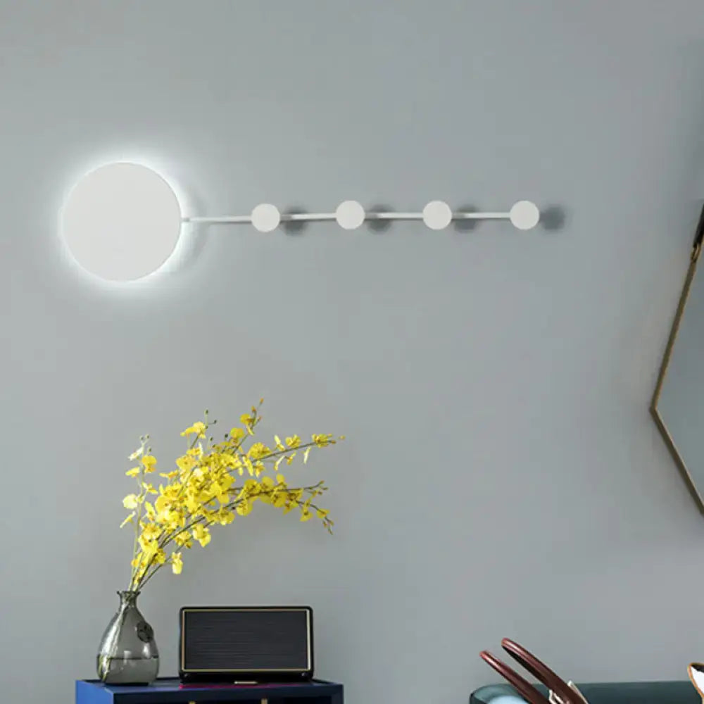 White Circular Wall Lamp