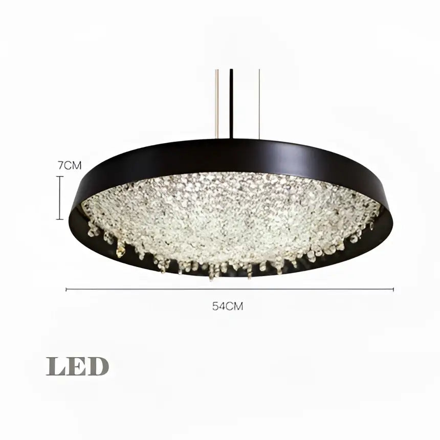 White Crystal Pendant Light