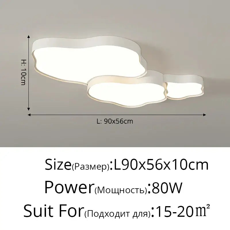 White Cloud Nordic Bedroom Chandelier