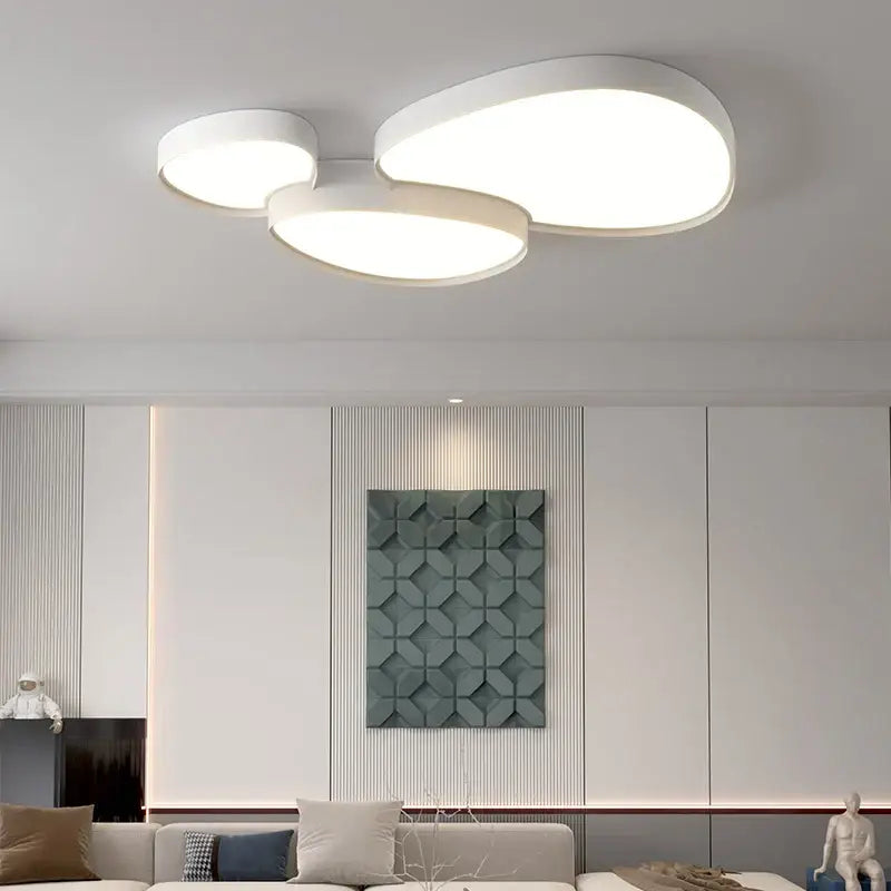 White Oval Ceiling Lights