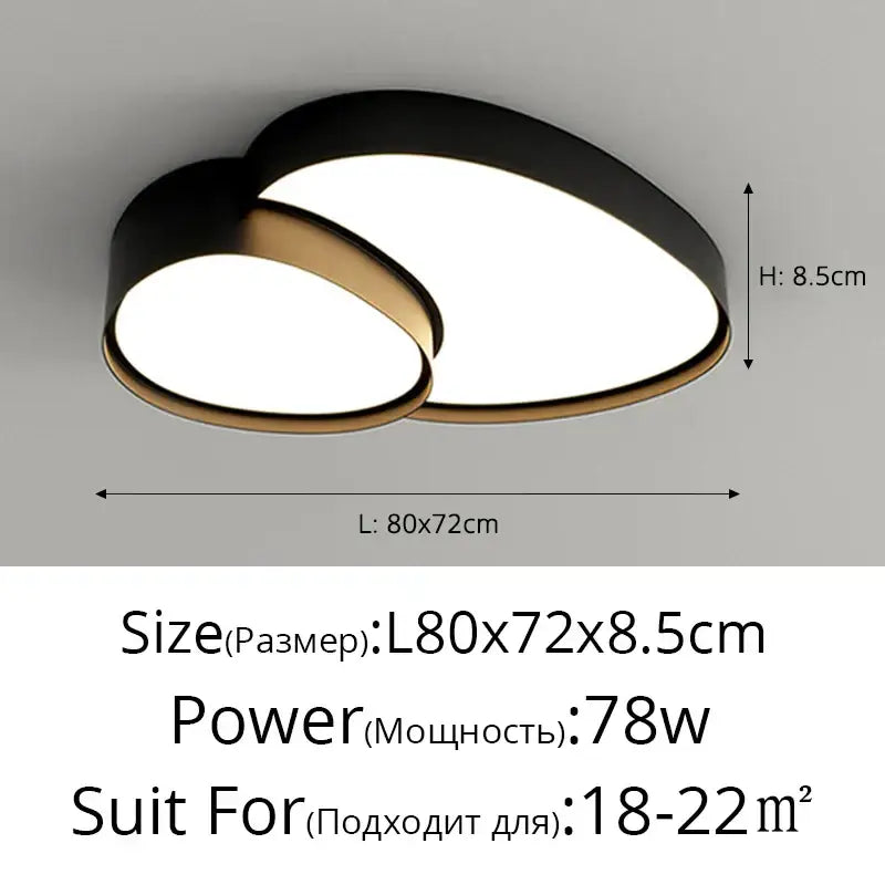 White Oval Ceiling Lights