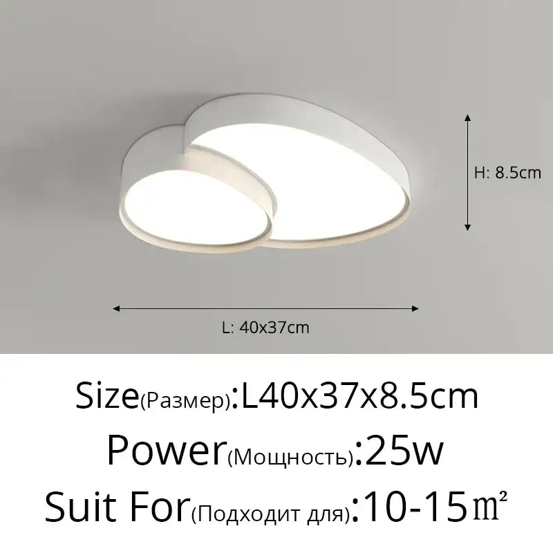 White Oval Ceiling Lights