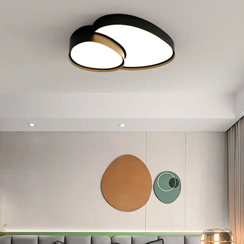 White Oval Ceiling Lights