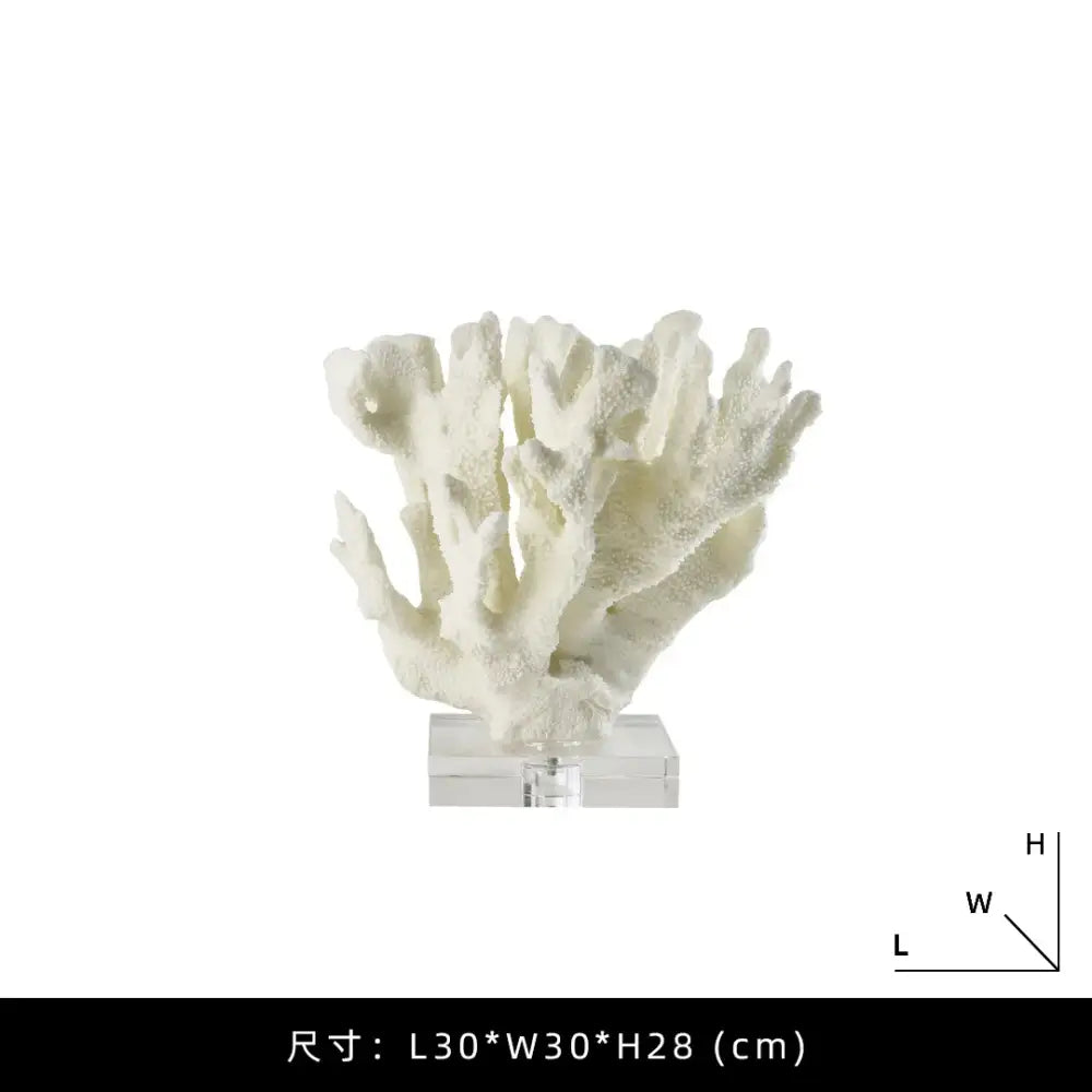 White Resin Coral Tree