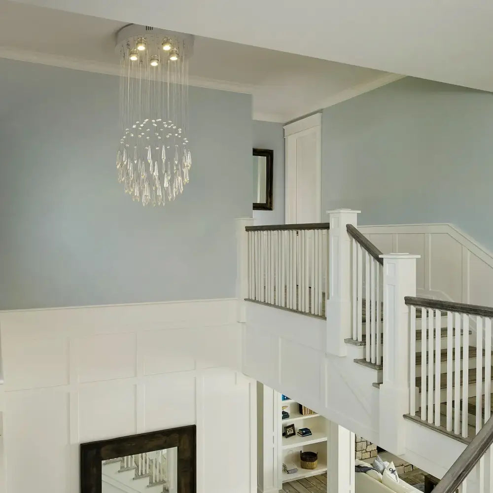 White Crystal Pendant Chandelier