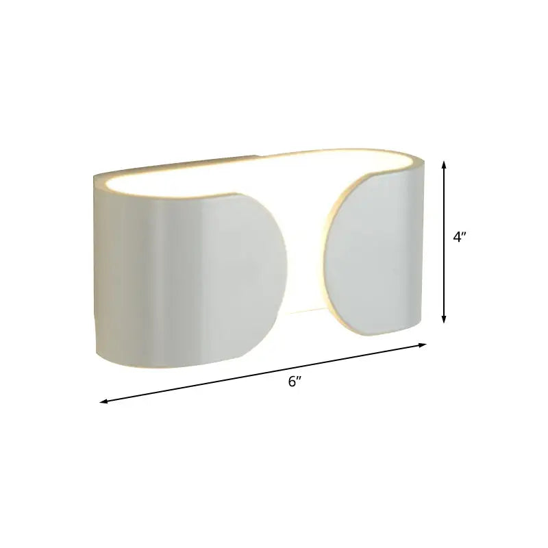 White Aluminum LED Sconce