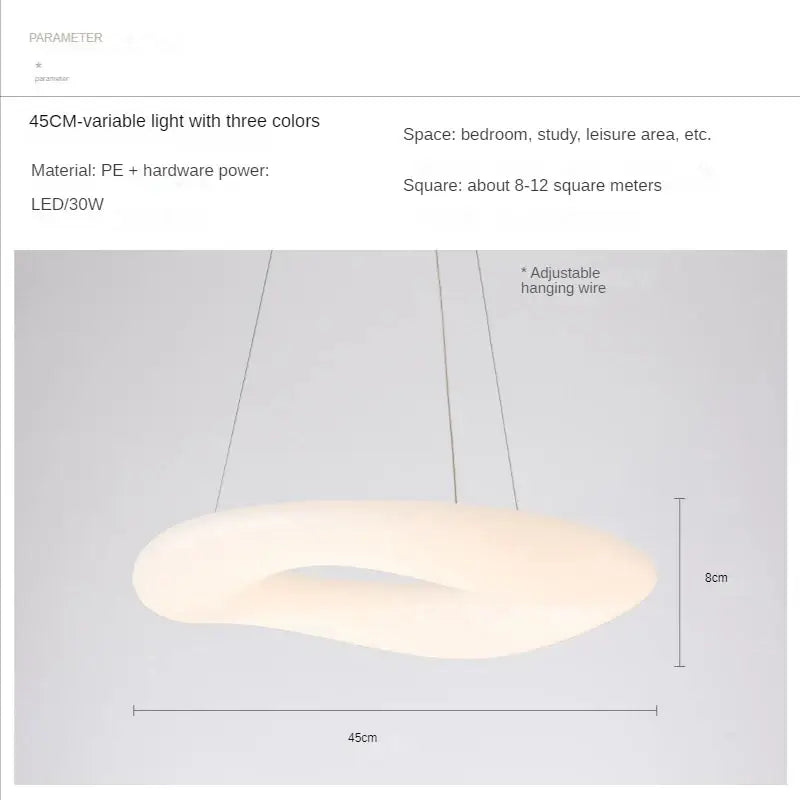 Gray Cloud Pendant Light