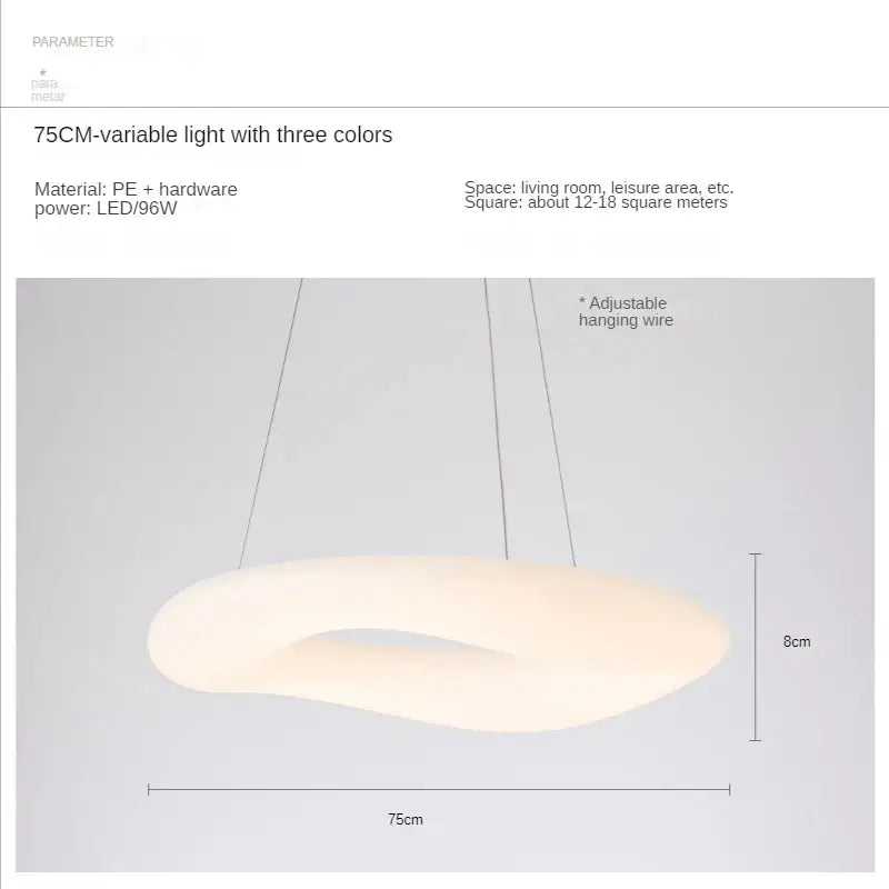 Gray Cloud Pendant Light