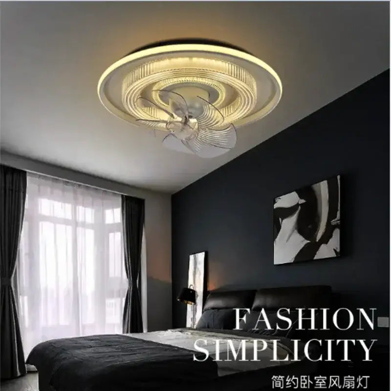 White LED Fan Ceiling Lamp