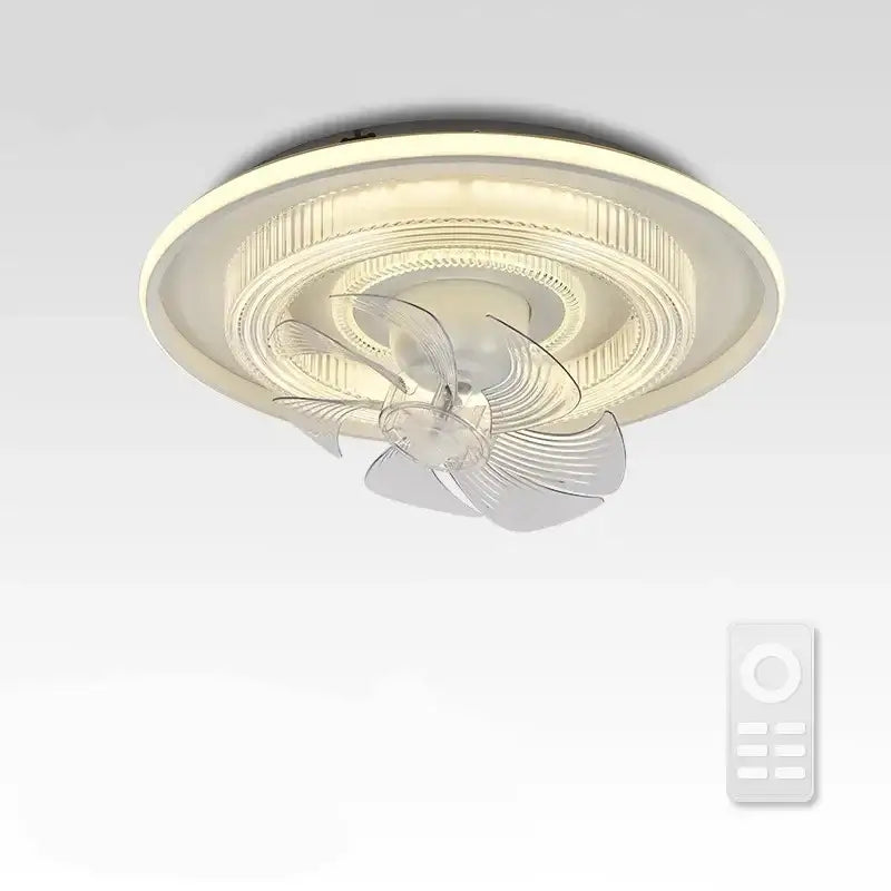 White LED Fan Ceiling Lamp