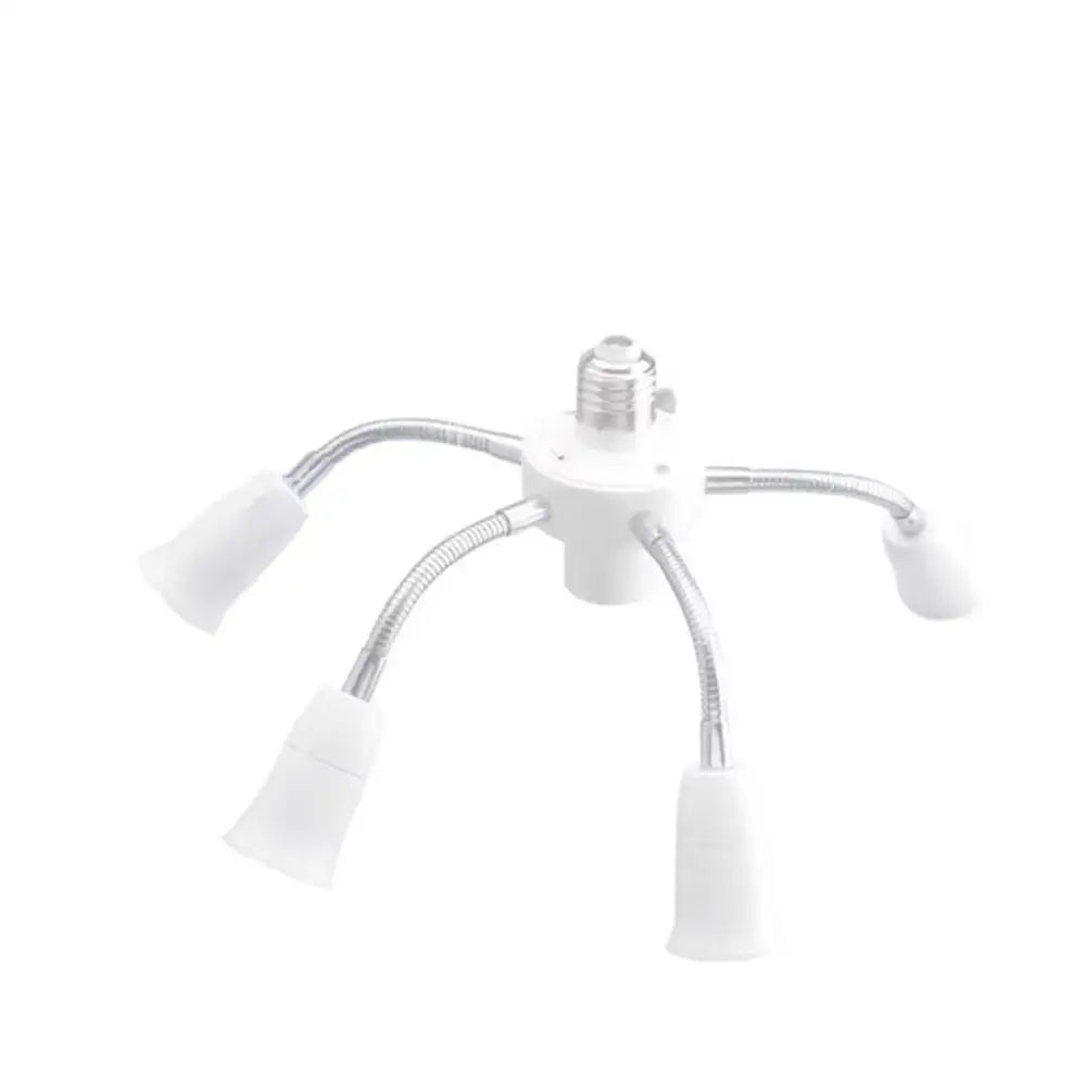 White E27 Socket Splitter