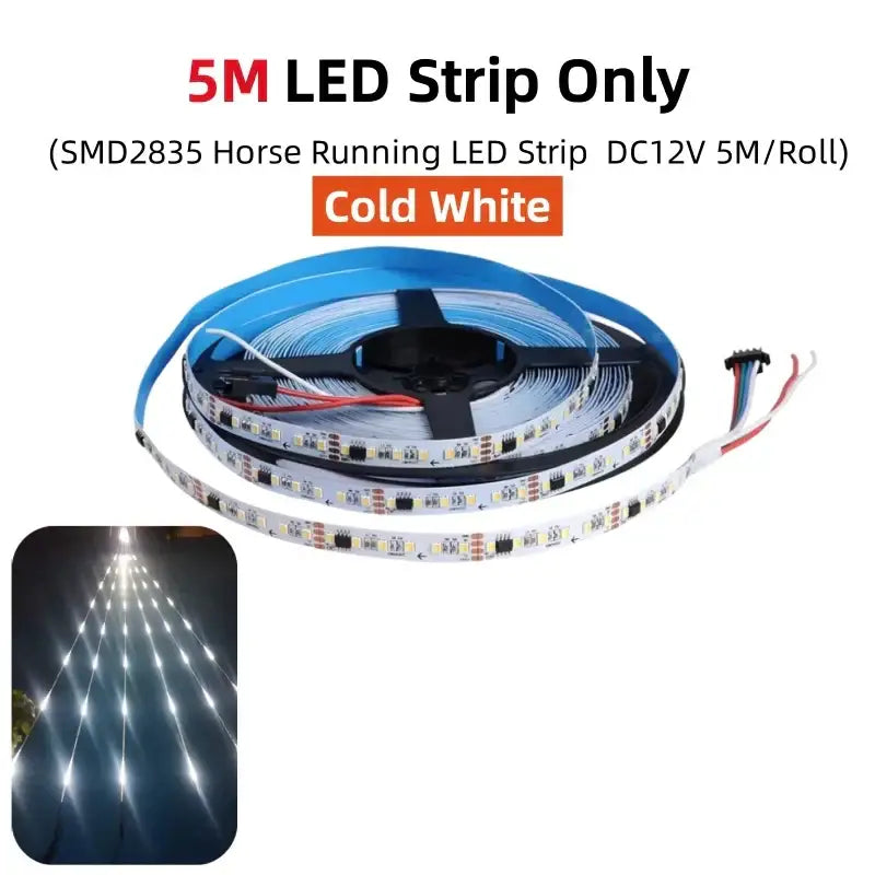 White Flowing LED Strip