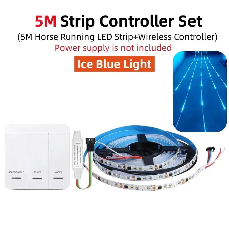 White Flowing LED Strip