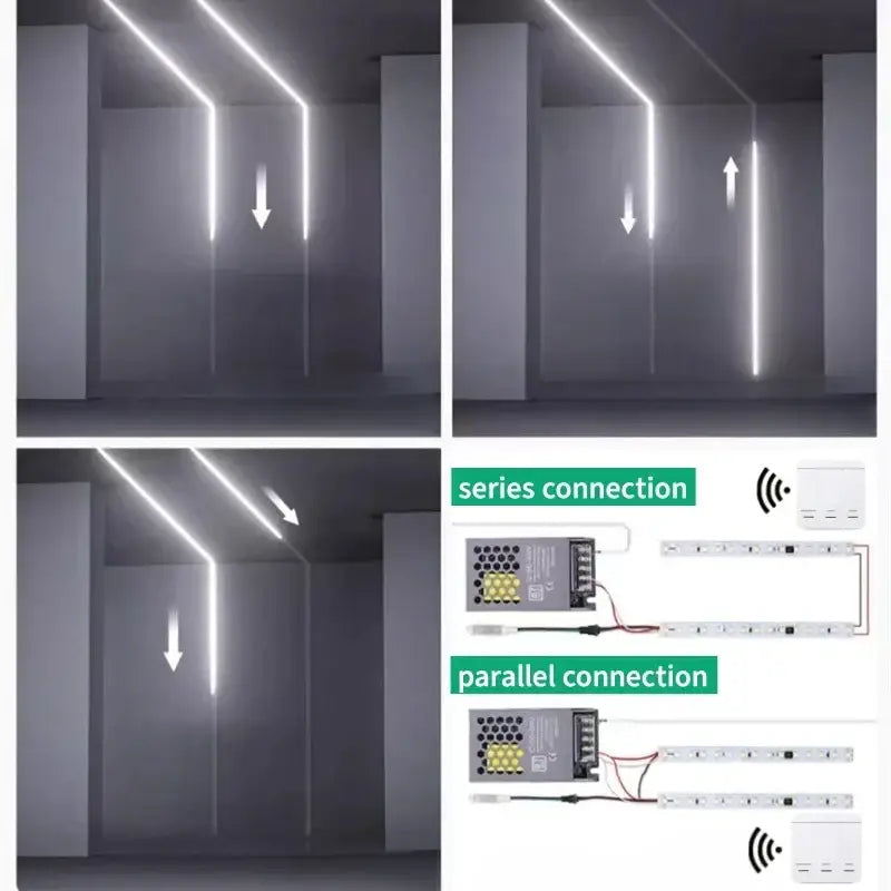 White Flowing LED Strip