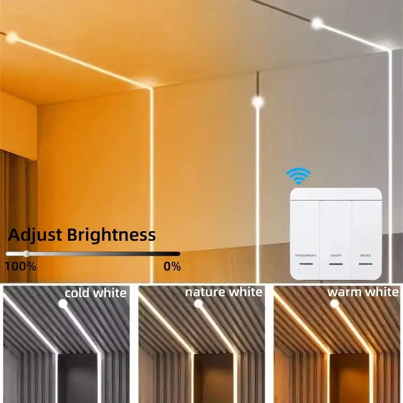 White Flowing LED Strip