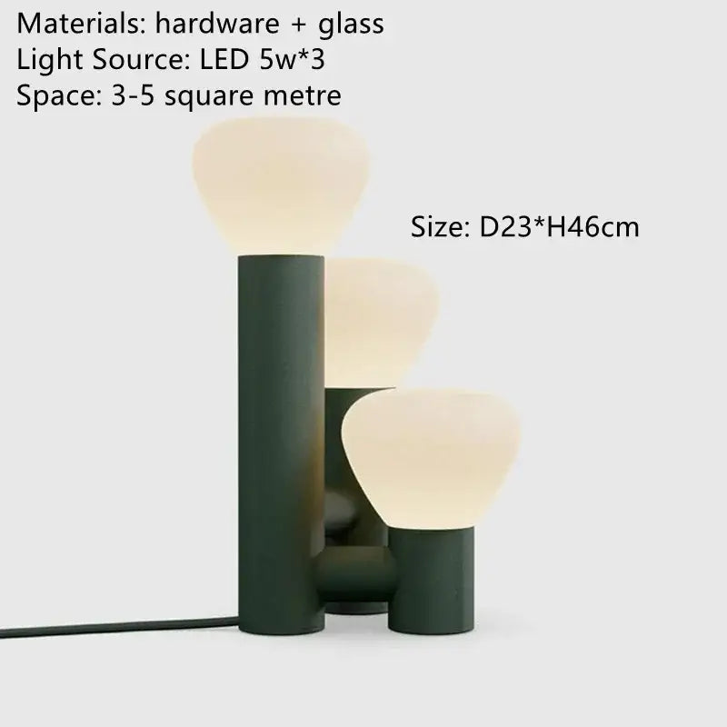 White Frosted Table Lamp