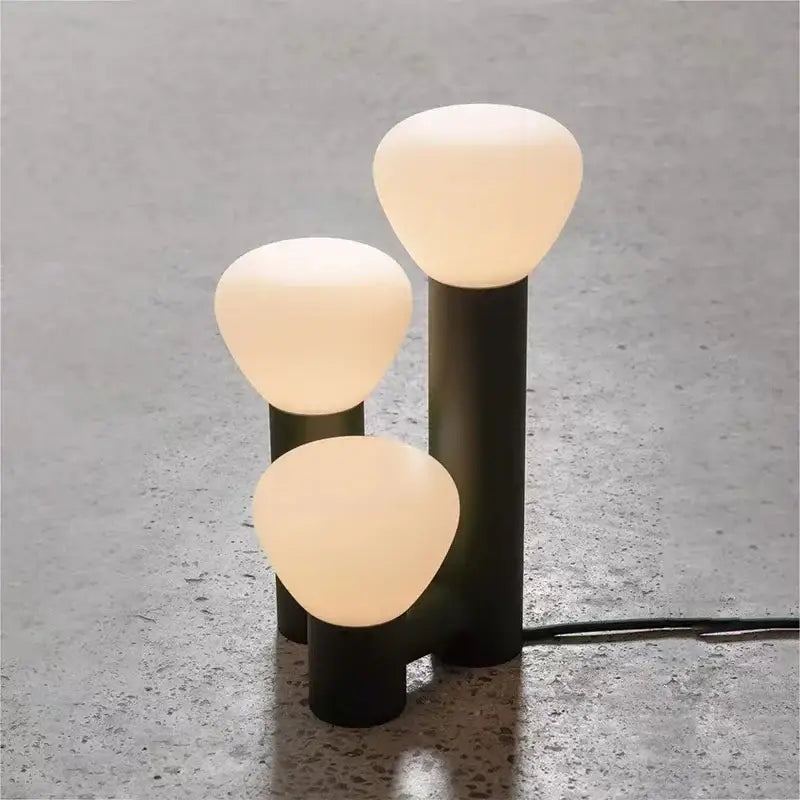 White Frosted Table Lamp