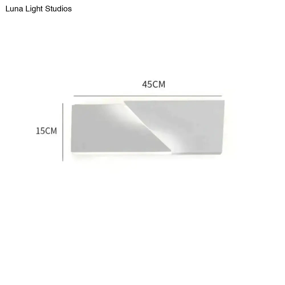 White Geometric Wall Art Lamp