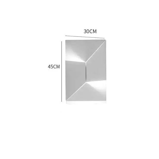 White Geometric Wall Art Lamp