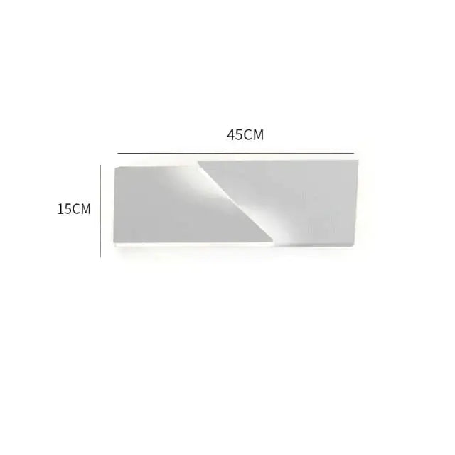 White Geometric Wall Art Lamp