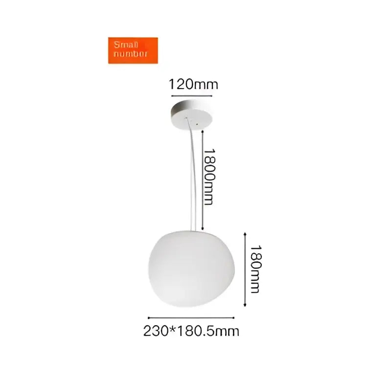 White Glass Pendant Set