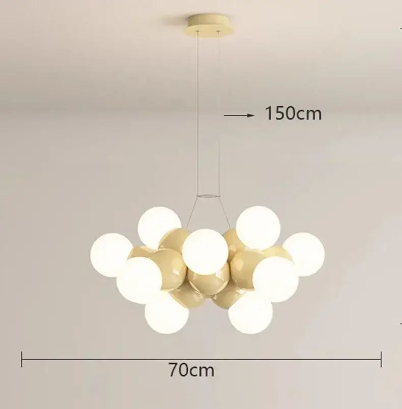 White Glass Globe Pendant For Special Occasions