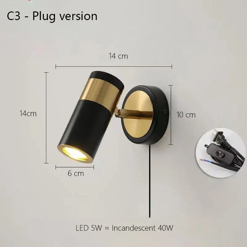 Gold Nordic LED Wall Lamp