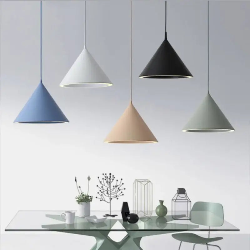 Gold Cone Pendant Lamp
