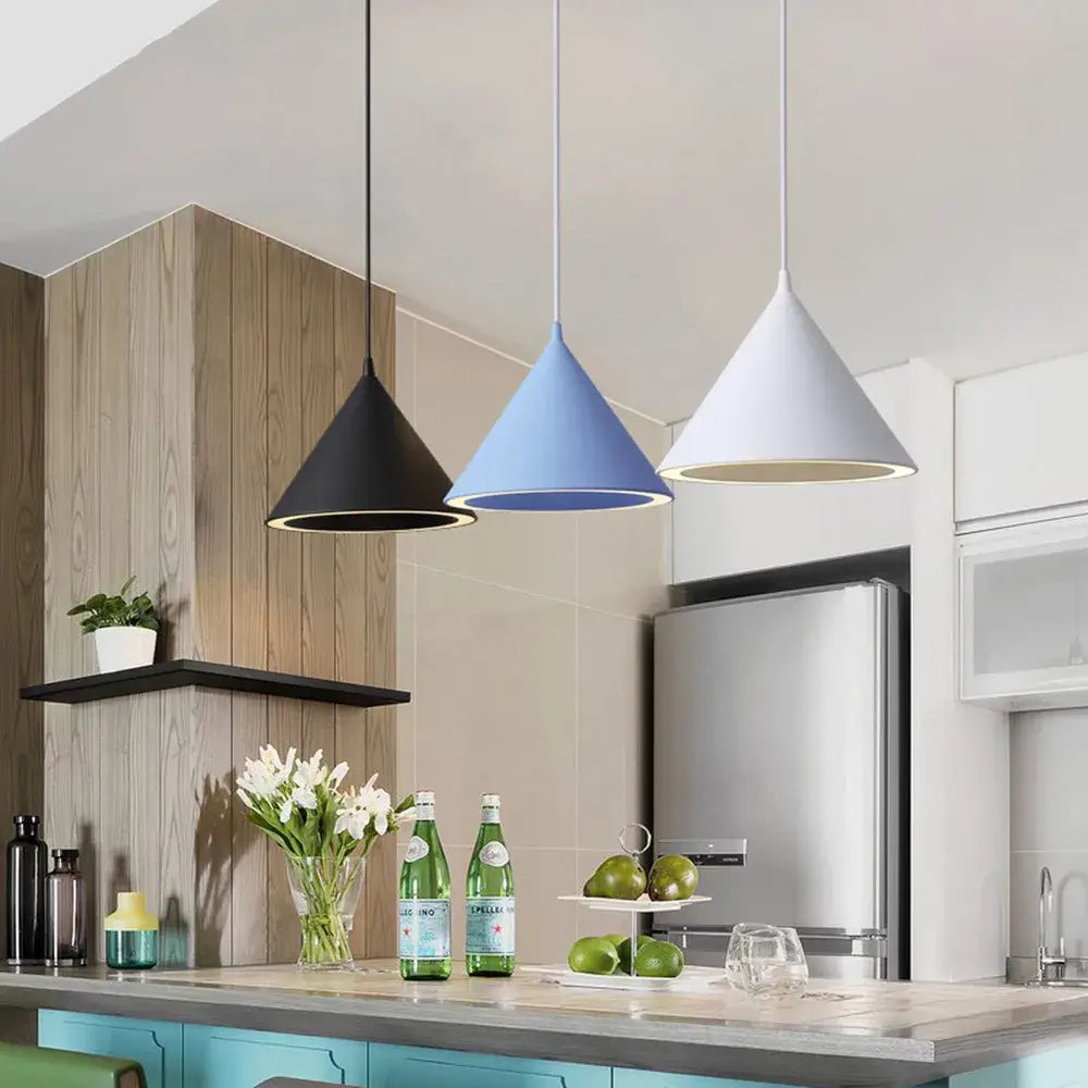Gold Cone Pendant Lamp