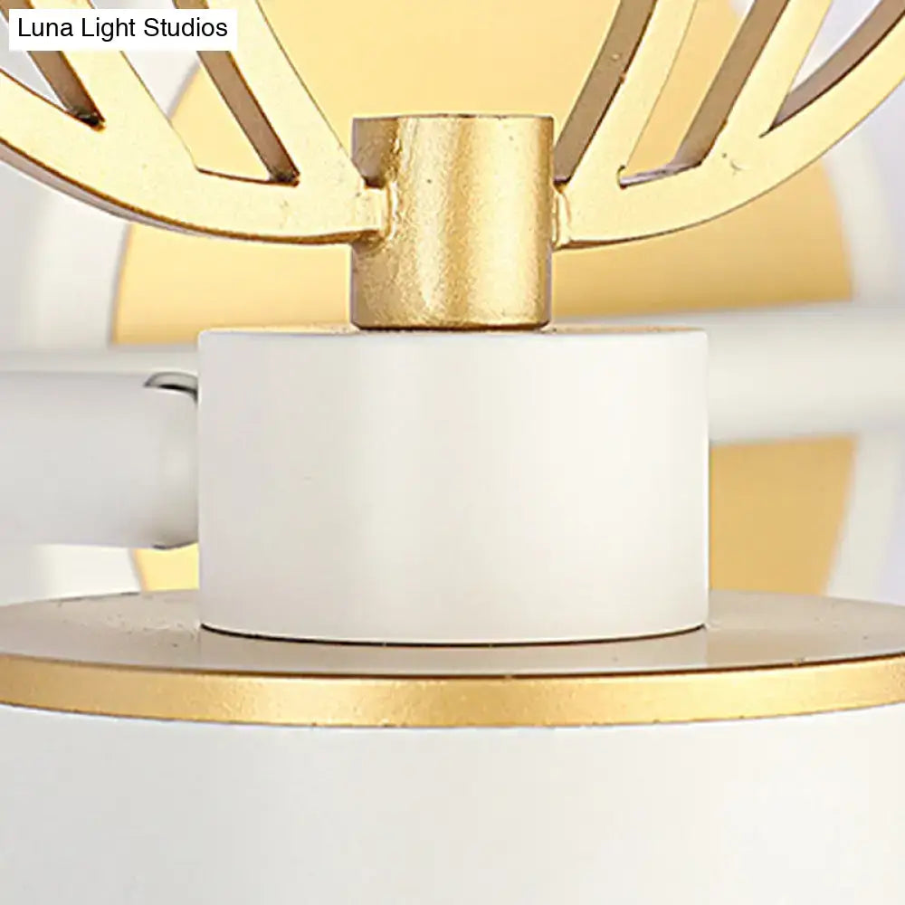 White Gold Antler Wall Light 2-4 Light Vanity