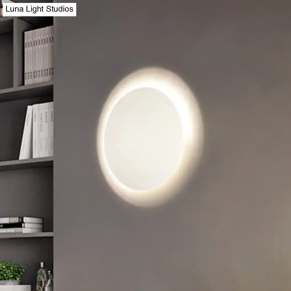 Gold LED Wall Light Circular Design
