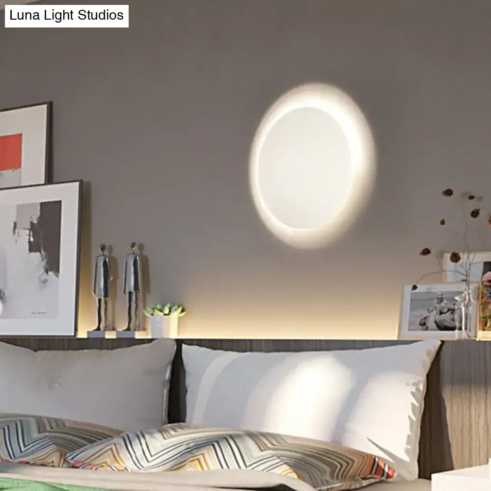 Gold LED Wall Light Circular Design