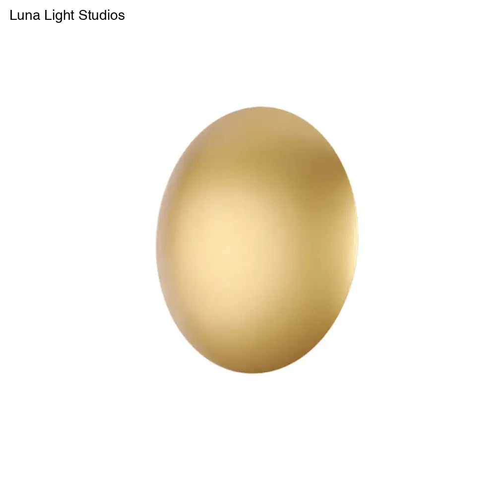 Gold LED Wall Light Circular Design