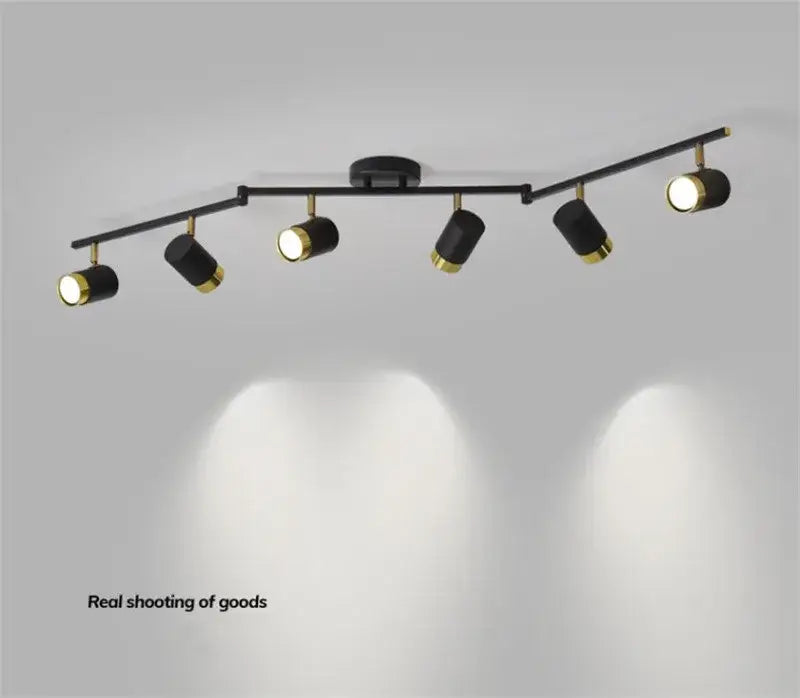 Gold Ceiling Chandelier Spotlight