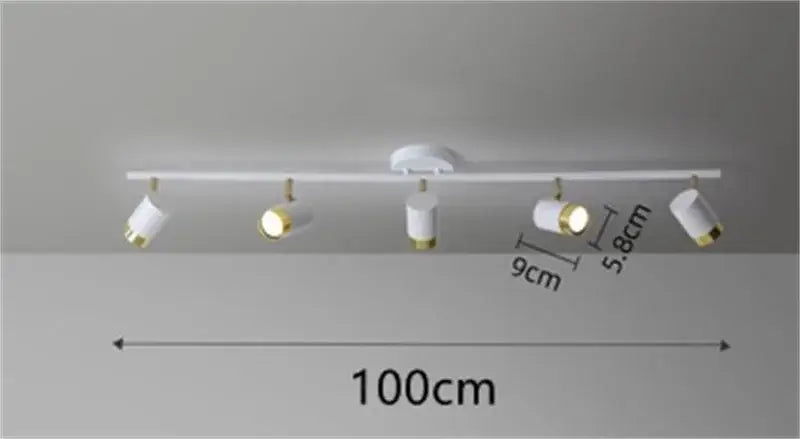Gold Ceiling Chandelier Spotlight