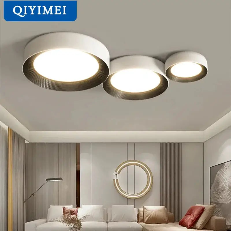 Gold Circular Chandelier Light