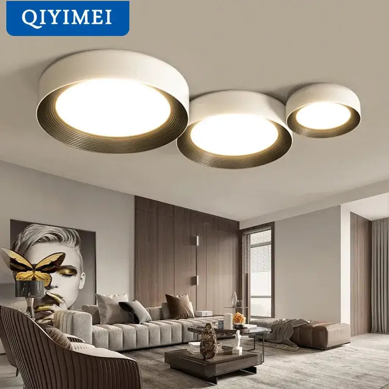 Gold Circular Chandelier Light