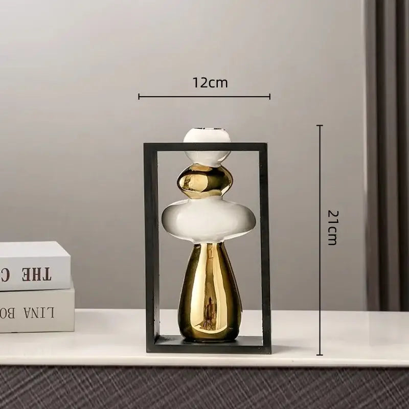 Gold Ceramic Vase Set